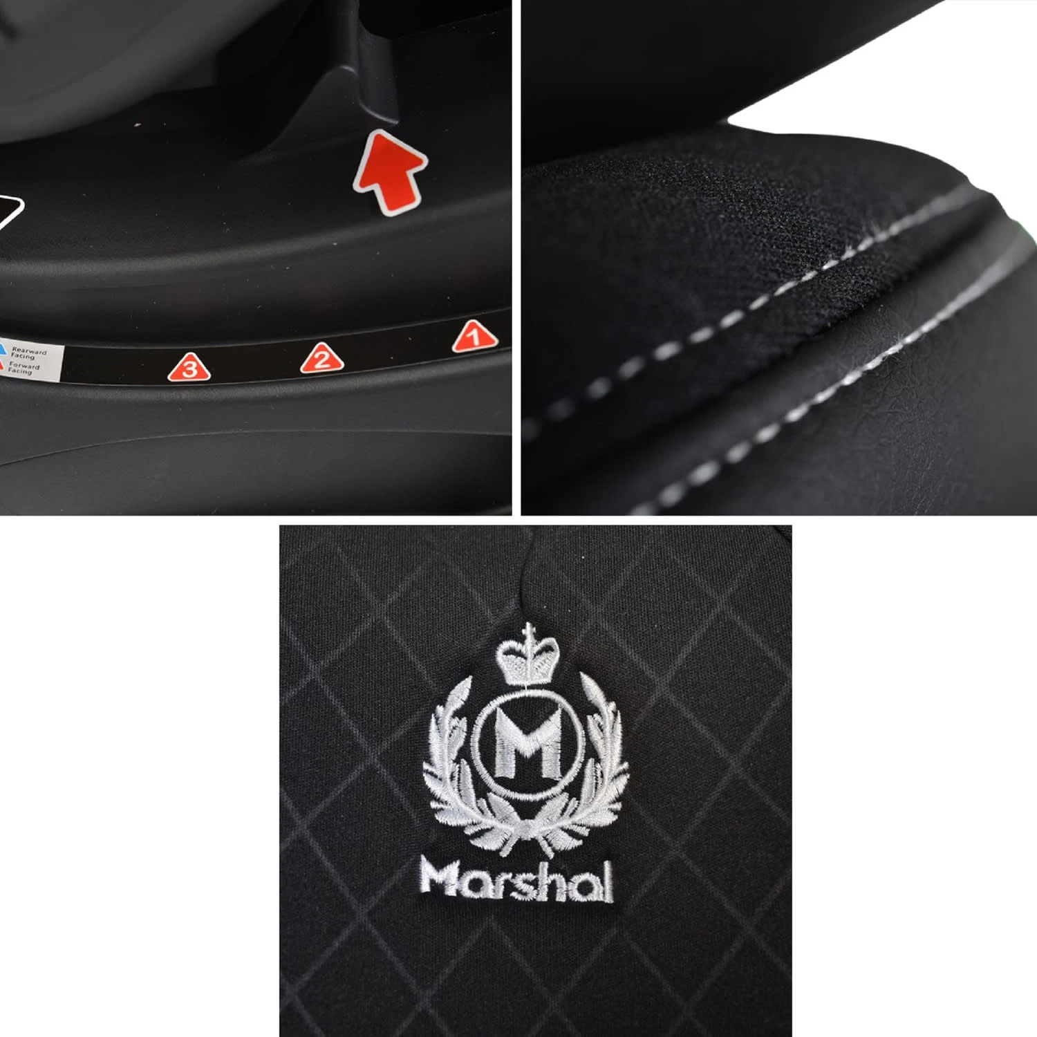 Kindersitz Marshall Gruppe 0/1/2/3 (0-36kg) In Schwarz 6 Kindersitz Marshall Gruppe 0/1/2/3 (0-36kg) In Schwarz – Bild 4
