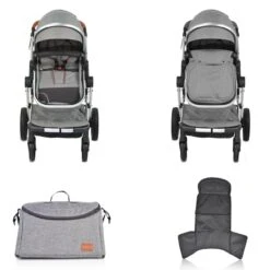 Kinderwagen Polly 3 In 1 In Grau -Babyprodukte moni kinderwagen polly 3 in 1 in grau 1