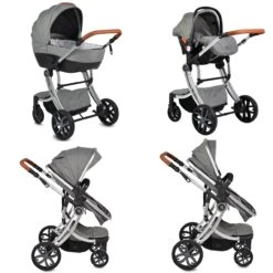 Kinderwagen Polly 3 In 1 In Grau -Babyprodukte moni kinderwagen polly 3 in 1 in grau 4