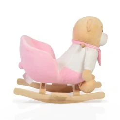 Plüsch Schaukeltier Bär Rosa WJ-635 In Rosa -Babyprodukte moni plusch schaukeltier bar rosa wj 635 in rosa 1