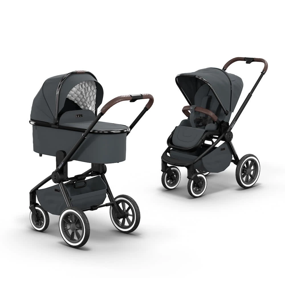 Kombi-Kinderwagen Moon Kombikinderwagen In Grau 3 Kombi-Kinderwagen Moon Kombikinderwagen In Grau