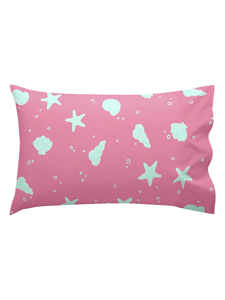 Bettwäsche-Set "Happy Mermaid" In Dunkelblau/ Pink 4 Bettwäsche-Set "Happy Mermaid" In Dunkelblau/ Pink – Bild 2
