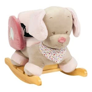NATTOU Schaukeltier Lali Der Hund In Rosa 3 NATTOU Schaukeltier Lali Der Hund In Rosa