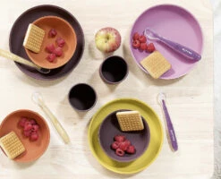 NATTOU SILICON Esslern Set 4 Teilig Rosa/aubergine -Babyprodukte nattou silicon esslern set 4 teilig rosa aubergine 3