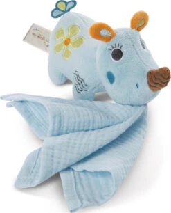 Nici Schmusetier Nashorn Manuffi 3D Mit Mulltuch, 13 Cm (48038)