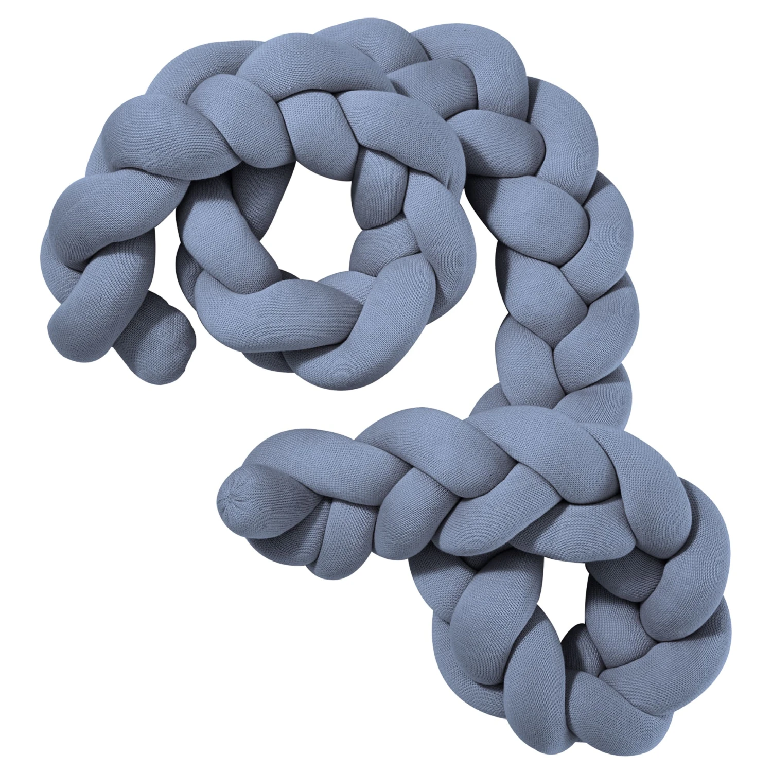 Bettschlange In Blau- (L) 200 Cm Geflochten 8 Bettschlange In Blau- (L) 200 Cm Geflochten – Bild 6