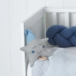 Spieluhr "Stern" In Blau-Grau -Babyprodukte nordic coast company spieluhr stern in blau grau 2