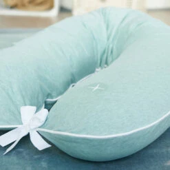 Stillkissen Bezug In Mint Grün - (L) 180 Cm -Babyprodukte nordic coast company stillkissen bezug in mint grun l 180 cm 3