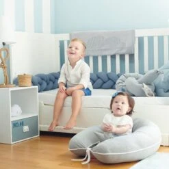 Stillkissen Lagerungskissen In Grau - (L) 180 Cm -Babyprodukte nordic coast company stillkissen lagerungskissen in grau l 180 cm 6