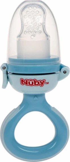 Nuby Frucht- Und Frischkostsauger Aus Silikon - 6m+ Blau