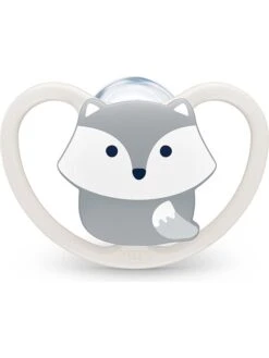 NUK 2er-Set: Schnuller "Space" In Hellblau/ Creme -Babyprodukte nuk 2er set schnuller space in hellblau creme 2