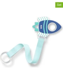 NUK 2er-Set: Schnullerbänder In Blau/ Türkis