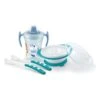 NUK 4tlg. Esslern-Set In Hellblau/ Türkis 2 NUK 4tlg. Esslern-Set In Hellblau/ Türkis -Babyprodukte nuk 4tlg esslern set in hellblau turkis