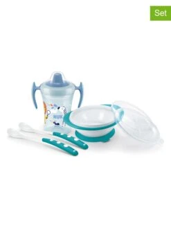 NUK 4tlg. Esslern-Set In Hellblau/ Türkis