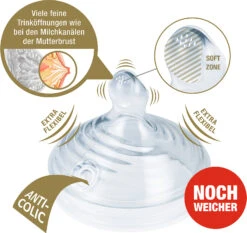 NUK Nature Sense Babyflasche Mit Temperature Control, Mit Brustähnlichem... -Babyprodukte nuk nature sense babyflasche mit temperature control mit brustahnlichem 1