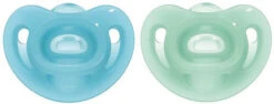NUK Sensitive Schnuller, Aus 100% Weichem Silikon, Kiefergerechte Form, 0-6...