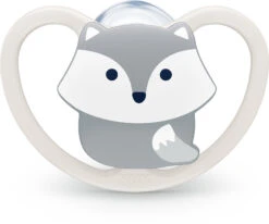 NUK Space Silikon-Schnuller, Kiefergerechte Form, 0-6 Monate, 2 Stück, Pinguin... -Babyprodukte nuk space silikon schnuller kiefergerechte form 0 6 monate 2 stuck pinguin 2