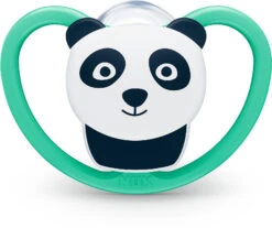 NUK Space Silikon-Schnuller, Kiefergerechte Form, 6-18 Monate, 2 Stück, Eule... -Babyprodukte nuk space silikon schnuller kiefergerechte form 6 18 monate 2 stuck eule 2