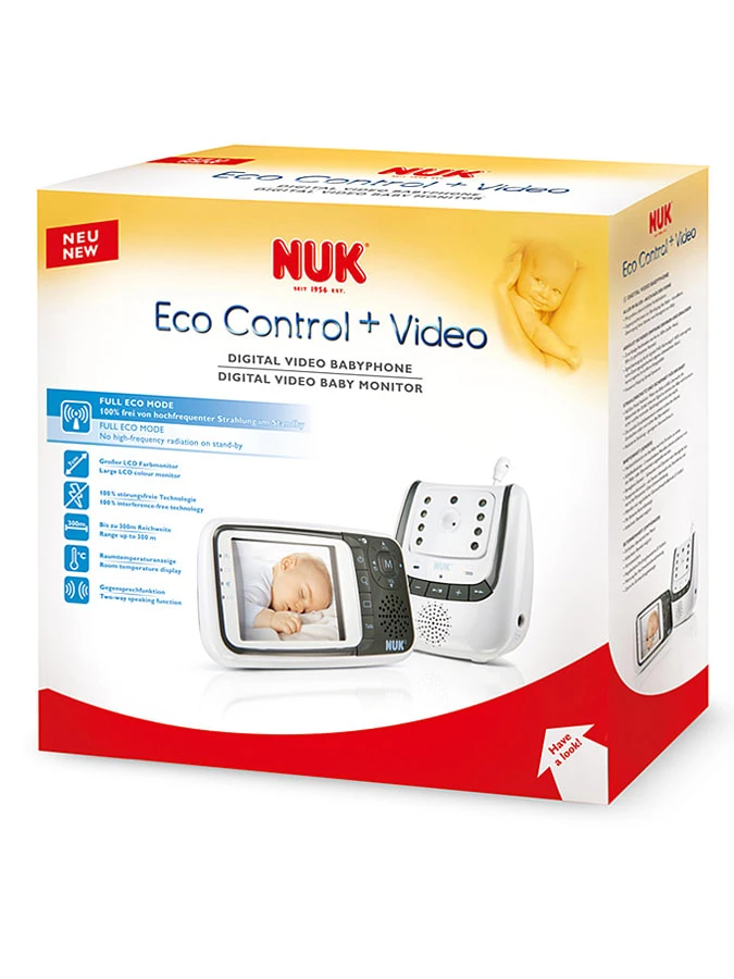 NUK Video-Babyphone "Eco Control + Video" In Weiß 4 NUK Video-Babyphone "Eco Control + Video" In Weiß – Bild 2