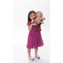 Kuscheltier "Snoodles Affe Maggie" In Braun -Babyprodukte okiedog kuscheltier snoodles affe maggie in braun 2