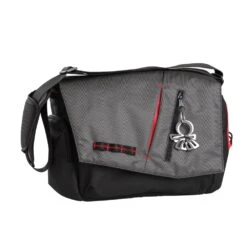 Wickeltasche "nine2five Samurai" In Grau/Schwarz