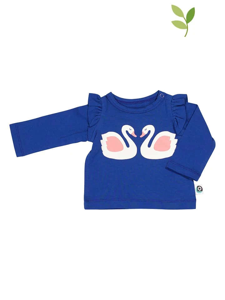 Longsleeve "Swan" In Blau 3 Longsleeve "Swan" In Blau