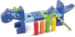 Holzspielzeug Hammerspiel Dinosaurier (46026) -Babyprodukte orange toys holzspielzeug hammerspiel dinosaurier 46026 1