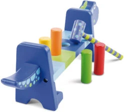 Holzspielzeug Hammerspiel Dinosaurier (46026) -Babyprodukte orange toys holzspielzeug hammerspiel dinosaurier 46026 3