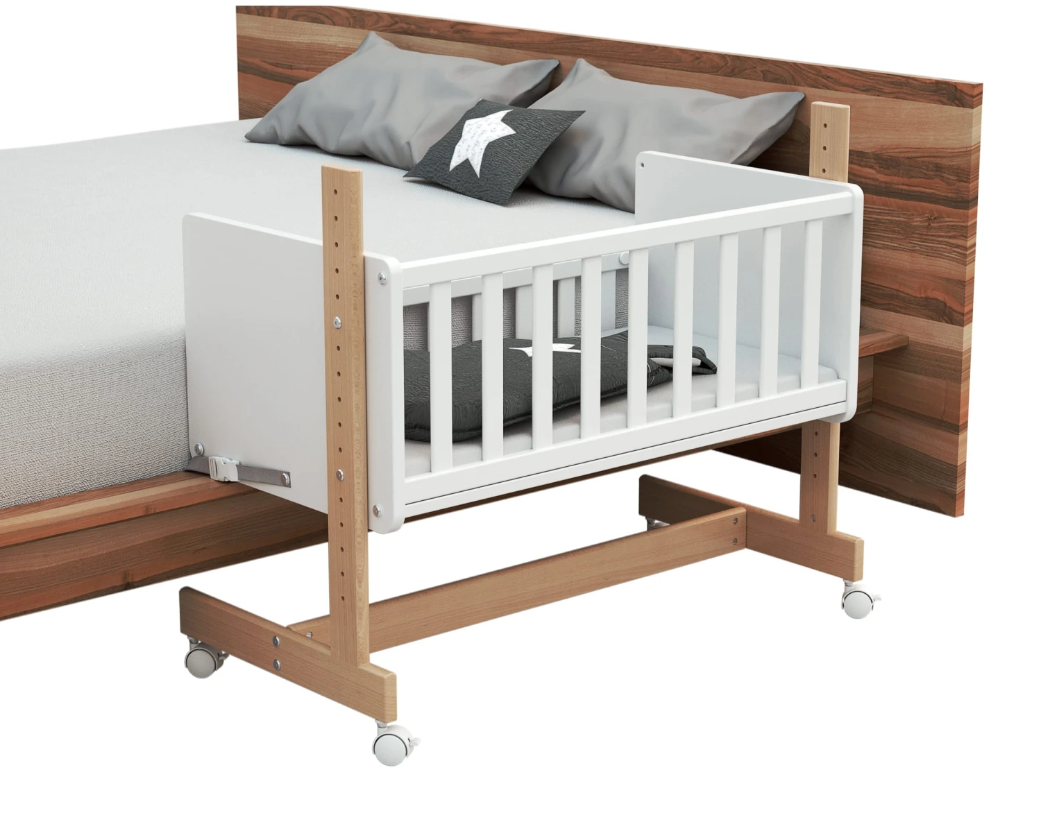"Beistellbett 5 In 1" In Weiß 4 "Beistellbett 5 In 1" In Weiß – Bild 2