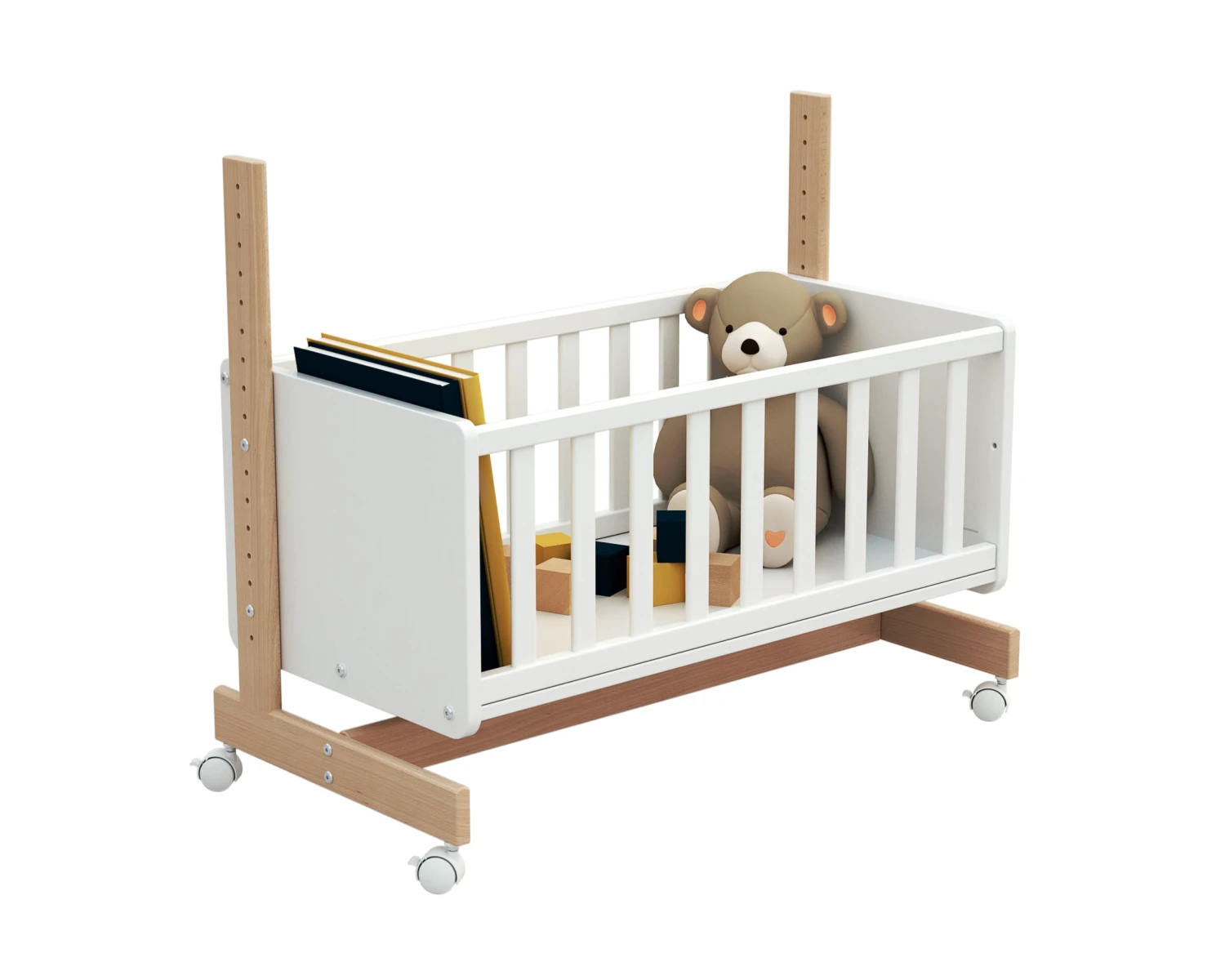 "Beistellbett 5 In 1" In Weiß 7 "Beistellbett 5 In 1" In Weiß – Bild 5