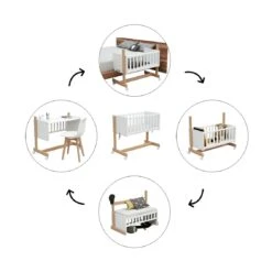 "Beistellbett 5 In 1" In Weiß 13 "Beistellbett 5 In 1" In Weiß -Babyprodukte osann beistellbett 5 in 1 in weiss 5