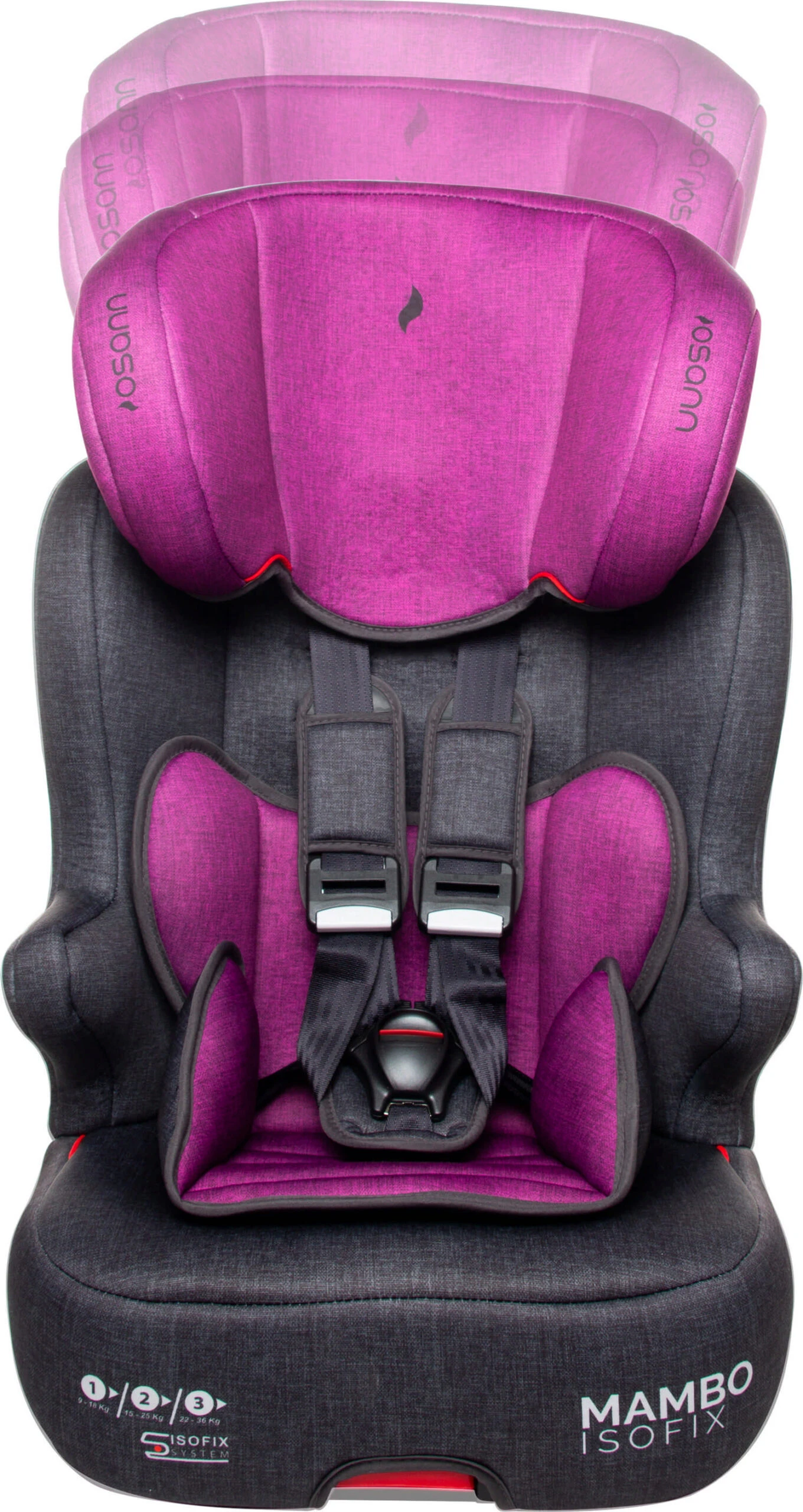 Kindersitz "Mambo Isofix" In Purple Melange - Gruppe 1/2/3 6 Kindersitz "Mambo Isofix" In Purple Melange - Gruppe 1/2/3 – Bild 4