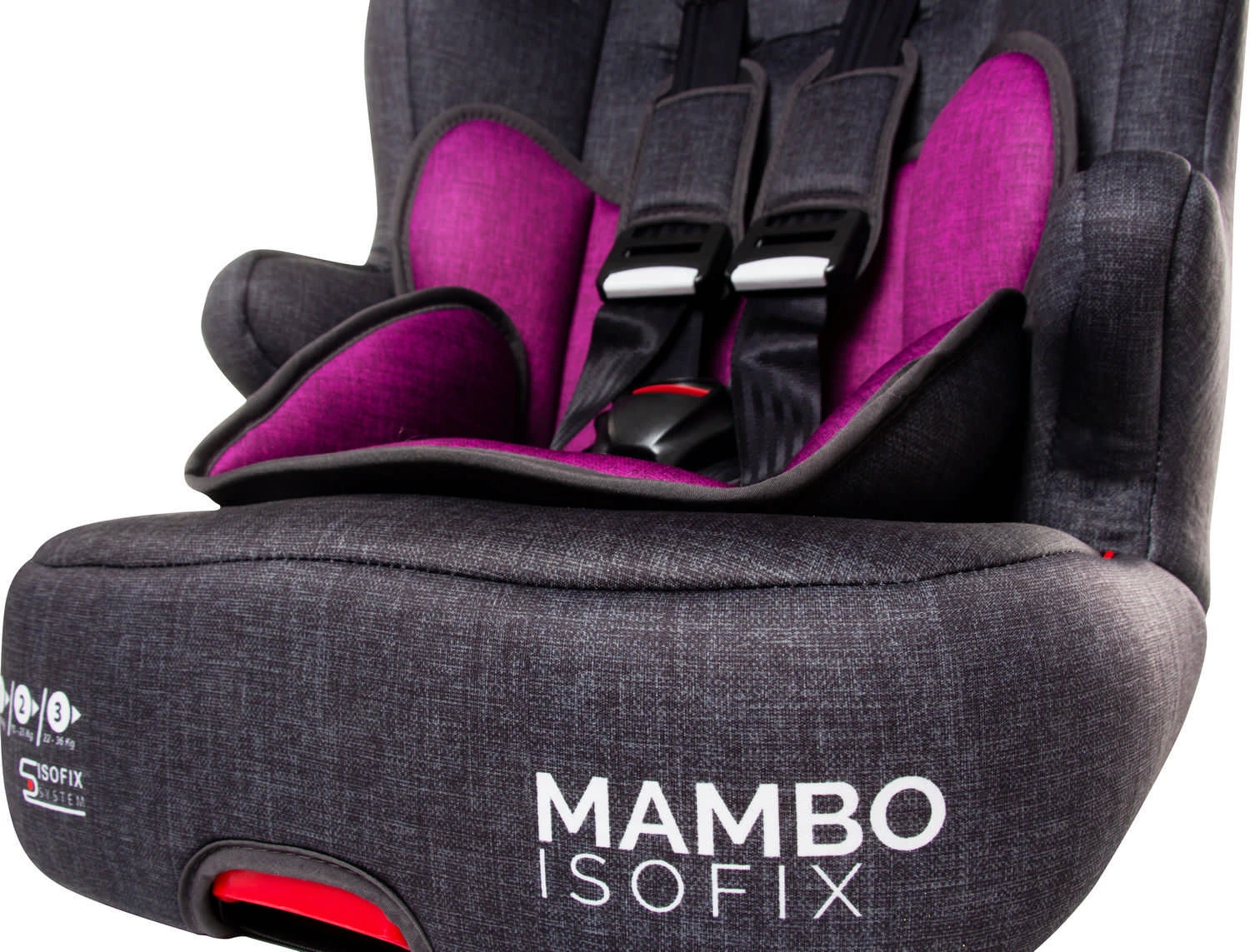 Kindersitz "Mambo Isofix" In Purple Melange - Gruppe 1/2/3 9 Kindersitz "Mambo Isofix" In Purple Melange - Gruppe 1/2/3 – Bild 7