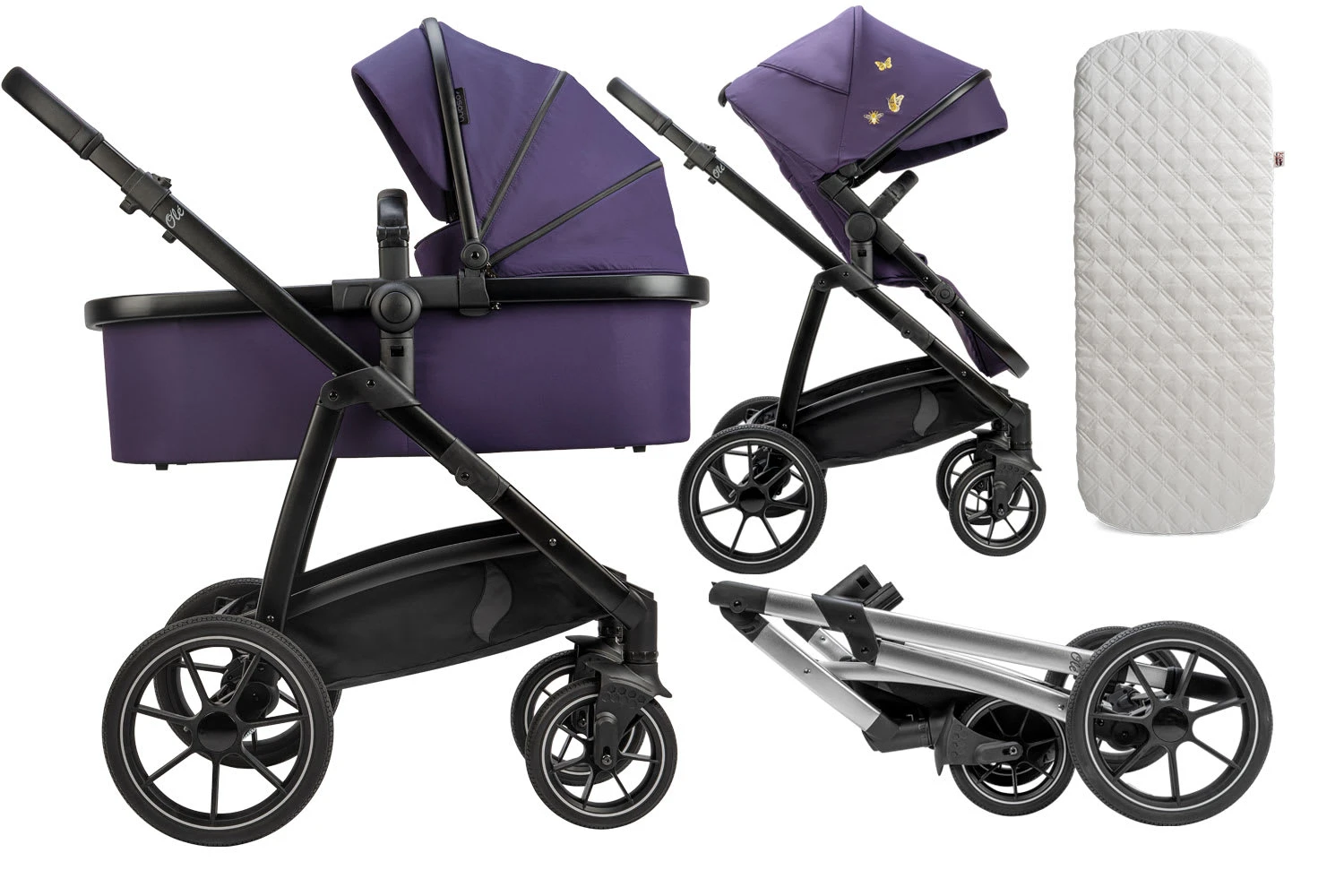 Kombi-Kinderwagen "Olé"in Blackberry 3 Kombi-Kinderwagen "Olé"in Blackberry