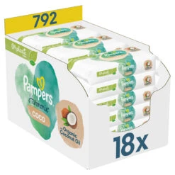 Pampers® Feuchttücher, "Harmonie Coco Baby", 18 Packungen = 792 Stück