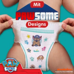 Pampers® Monatsbox Pants, "Baby-Dry", Pants Paw Patrol, Größe 5, 160 Stück, 12kg - 17kg -Babyprodukte pampers monatsbox pants baby dry pants paw patrol grosse 5 160 stuck 12kg 17kg 5