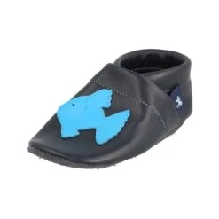 Krabbelschuhe / Lederpuschen Mit Fisch In Blau / Hellblau -Babyprodukte pantau its a small world krabbelschuhe lederpuschen mit fisch in blau hellblau 3