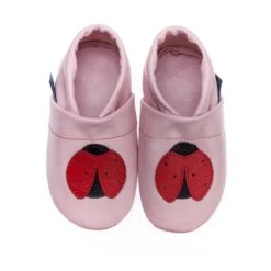 Krabbelschuhe / Lederpuschen Mit Marienkäfer In Rosa / Rot 8 Krabbelschuhe / Lederpuschen Mit Marienkäfer In Rosa / Rot -Babyprodukte pantau its a small world krabbelschuhe lederpuschen mit marienkafer in rosa rot 2
