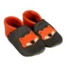 Lauflernschuhe / Lederpuschen Mit Fuchs In Grau / Orange -Babyprodukte pantau its a small world lauflernschuhe lederpuschen mit fuchs in grau orange
