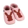 Lauflernschuhe / Lederpuschen Mit Hase In Rosa / Braun -Babyprodukte pantau its a small world lauflernschuhe lederpuschen mit hase in rosa braun