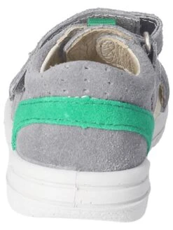 Leder-Halbsandalen "Kansi" In Grau/ Grün -Babyprodukte pepino leder halbsandalen kansi in grau grun 4