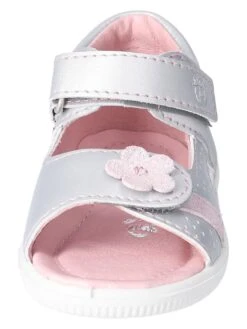 Leder-Sandalen "Maja" In Silber/ Rosa -Babyprodukte pepino leder sandalen maja in silber rosa 2