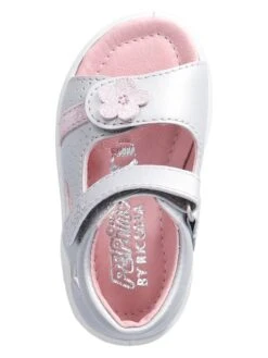 Leder-Sandalen "Maja" In Silber/ Rosa -Babyprodukte pepino leder sandalen maja in silber rosa 3