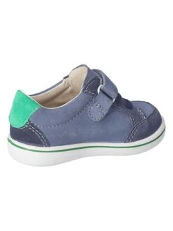 Leder-Sneakers "Jaccy" In Blau/ Grün -Babyprodukte pepino leder sneakers jaccy in blau grun 1