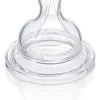 PHILIPS AVENT Sauger Weithals SCF633/27, Silikon, 3 Loch, 2er Pack -Babyprodukte philips avent sauger weithals scf633 27 silikon 3 loch 2er pack