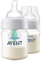 PHILIPS AVENT Weithals Flasche Mit AirFree Ventil, 125 Ml, 2er Pack