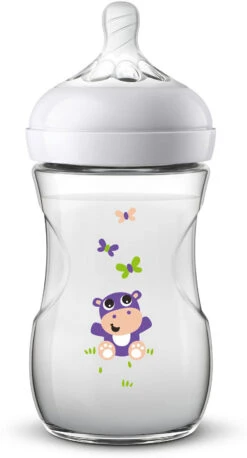 PHILIPS AVENT Weithalsflasche Naturnah 2.0 SCF070/22, PP, 260 Ml, Silikonsauger, Hippo -Babyprodukte philips avent weithalsflasche naturnah 2 0 scf070 22 pp 260 ml silikonsauger hippo 2