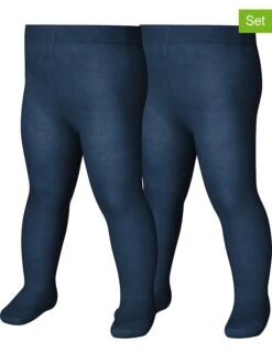 Playshoes 2er-Set: Strumpfhosen In Dunkelblau