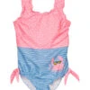 Playshoes Badeanzug In Rosa/ Hellblau