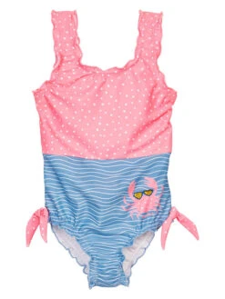 Playshoes Badeanzug In Rosa/ Hellblau